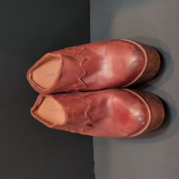 Free People Brown Leather Chance Clog w/Wood Heel Size EU 41 - Picture 2 of 14